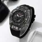 Skmei - 2411 Waterproof 50m & 50+ Timezone Watch - Black/Black - Image 2