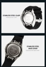 Skmei - 2411 Waterproof 50m & 50+ Timezone Watch - White/Black - Image 4