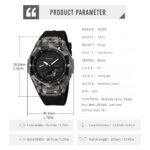 Skmei - 2411 Waterproof 50m & 50+ Timezone Watch - Black/Black - Image 7