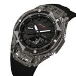 Skmei - 2411 Waterproof 50m & 50+ Timezone Watch - Black/Black