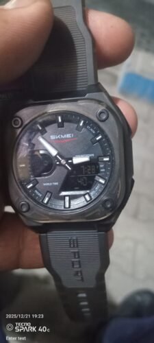 Skmei - 2328 - World Master Dual Display Watch - Black/Transparent photo review