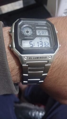 Skmei - 1335 - Digital Sports Countdown Waterproof Watch - Silver photo review