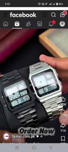 Skmei - 2353 - Digital World Electronic Watch - Silver photo review