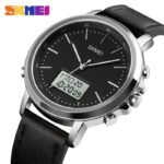 Skmei - 1652 (Strap) - Multifunctional Waterproof - Silver/White-Leather - Image 4