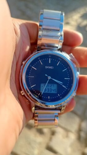 Skmei - 1652 (Chain) - Multifunctional Waterproof - Silver/White-Steel photo review