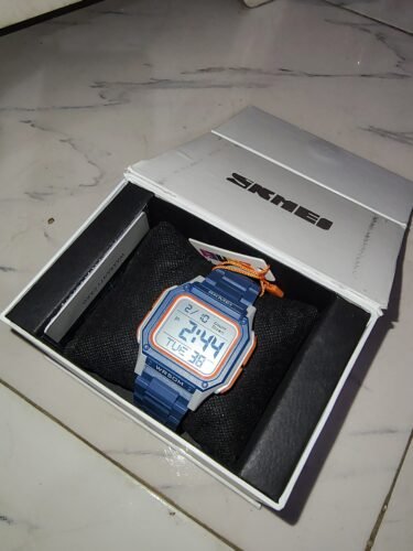 Skmei - 2264 - Multifunctional Sport Watch - Blue/White photo review