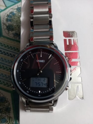 Skmei - 1652 (Chain) - Multifunctional Waterproof - Silver/White-Steel photo review