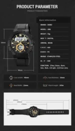 Skmei - 1881 - Digital Analog - Gold/Black - Image 6