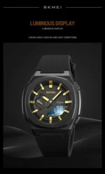 Skmei - 2091 - Digital Analog - Black/Gold-Black - Image 3