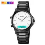 Skmei - 2120 - Electronic Luminous 30m Waterproof - Black/White - Image 3