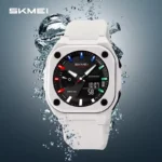 Skmei - 2328 - World Master Dual Display Watch - White - Image 3