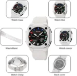 Skmei - 2328 - World Master Dual Display Watch - White - Image 4