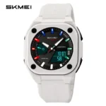 Skmei - 2328 - World Master Dual Display Watch - White - Image 2