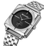 Skmei - 2413 - Minimal Elegant Square Design - Silver/Black