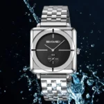 Skmei - 2413 - Minimal Elegant Square Design - Silver/Black - Image 4