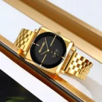 Skmei - 2413 - Minimal Elegant Square Design - Gold - Image 2