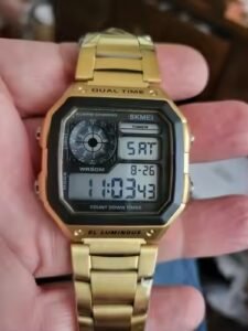 Skmei - 1335 - Digital Sports Countdown Waterproof Watch - Gold photo review