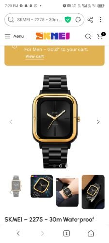 SKMEI - 2275 - 30m Waterproof Watch For Men - Gold photo review