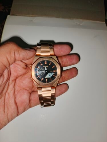 Skmei - 1816 - Dual Display luminous waterproofs 50+ timezone - RoseGold/White photo review