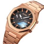 Skmei - 1816 - Dual Display luminous waterproofs 50+ timezone - RoseGold/White - Image 7
