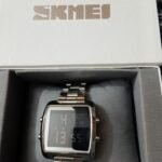 Skmei - 1369 - Digital Luxury Gents Stainless Steel Watch - Silver photo review