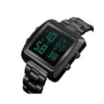 Skmei - 1369 - Digital Luxury Gents Stainless Steel Watch - Black - Image 4