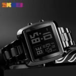 Skmei - 1369 - Digital Luxury Gents Stainless Steel Watch - Black