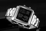 Skmei - 1369 - Digital Luxury Gents Stainless Steel Watch - Silver - Image 3