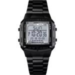 Skmei - 1381 - Digital Stainless Steel Watch - Black