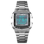 Skmei - 1381 - Digital Stainless Steel Watch - Silver - Image 5