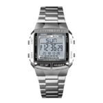 Skmei - 1381 - Digital Stainless Steel Watch - Silver - Image 2