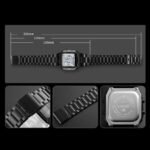 Skmei - 1381 - Digital Stainless Steel Watch - Black - Image 4