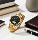 Skmei - 1652 (Chain) - Multifunctional Waterproof - Gold/White-Steel - Image 5