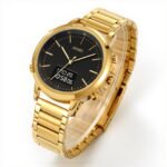 Skmei - 1652 (Chain) - Multifunctional Waterproof - Gold/Black-Steel