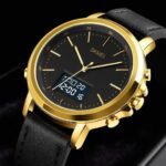 Skmei - 1652 (Strap) - Multifunctional Waterproof - Gold/Black-Leather