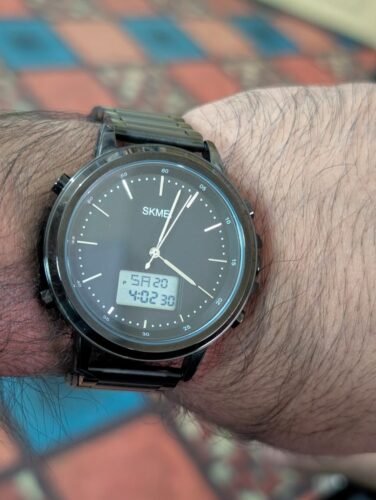 Skmei - 1652 (Chain) - Multifunctional Waterproof - Black/White-Steel photo review