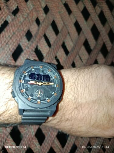 SKMEI - 2355 - Tactical Sports Digital Watch - Black/Orange photo review