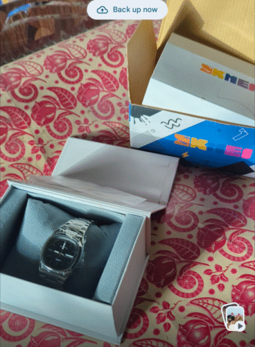 SKMEI 2420 Unisex Analog Quartz Day-Date Watch - Silver/Black photo review