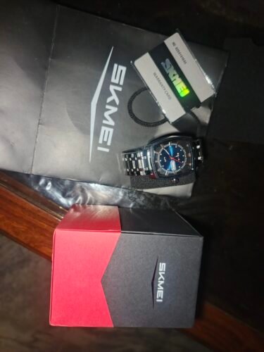 SKMEI - 9354 - Business Analog Quartz Watch - Blue photo review