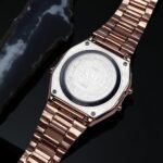 Skmei - 1123 - Digital Stainless Steel Watch - Coffee/Gold - Image 3