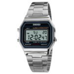 Skmei - 1123 - Digital Stainless Steel Watch - Silver