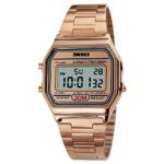 Skmei - 1123 - Digital Stainless Steel Watch - RoseGold