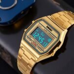 Skmei - 1123 - Digital Stainless Steel Watch - Gold - Image 2