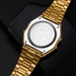 Skmei - 1123 - Digital Stainless Steel Watch - Gold - Image 3