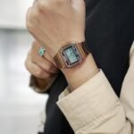 Skmei - 1123 - Digital Stainless Steel Watch - Coffee/Gold - Image 4