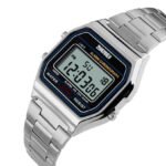Skmei - 1123 - Digital Stainless Steel Watch - Silver - Image 2