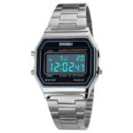 Skmei - 1123 - Digital Stainless Steel Watch - Silver - Image 6
