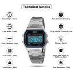 Skmei - 1123 - Digital Stainless Steel Watch - Silver - Image 4