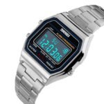 Skmei - 1123 - Digital Stainless Steel Watch - Silver - Image 7