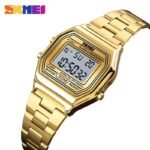 Skmei 1415 - Women Digital Stainless Steel Water Resistant - Gold - Image 2